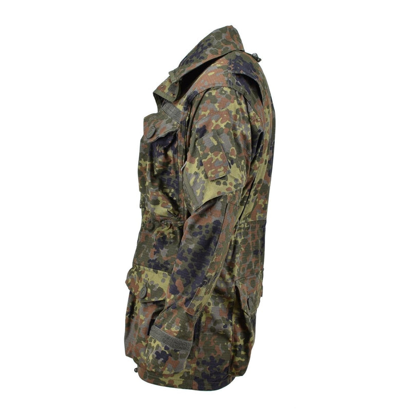 TACGEAR Brand German Military style smock jacket commando flecktran detachable hood hook and loop adjustable cuffs