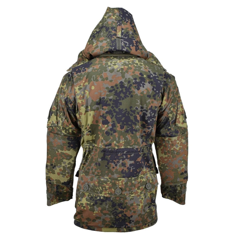TACGEAR Brand German Military style smock jacket commando flecktran YKK zipper reinforced elbow with removable padding