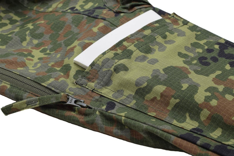 TACGEAR Brand Military style commando smock jacket full-zip ripstop flecktran adjustable waist with draw