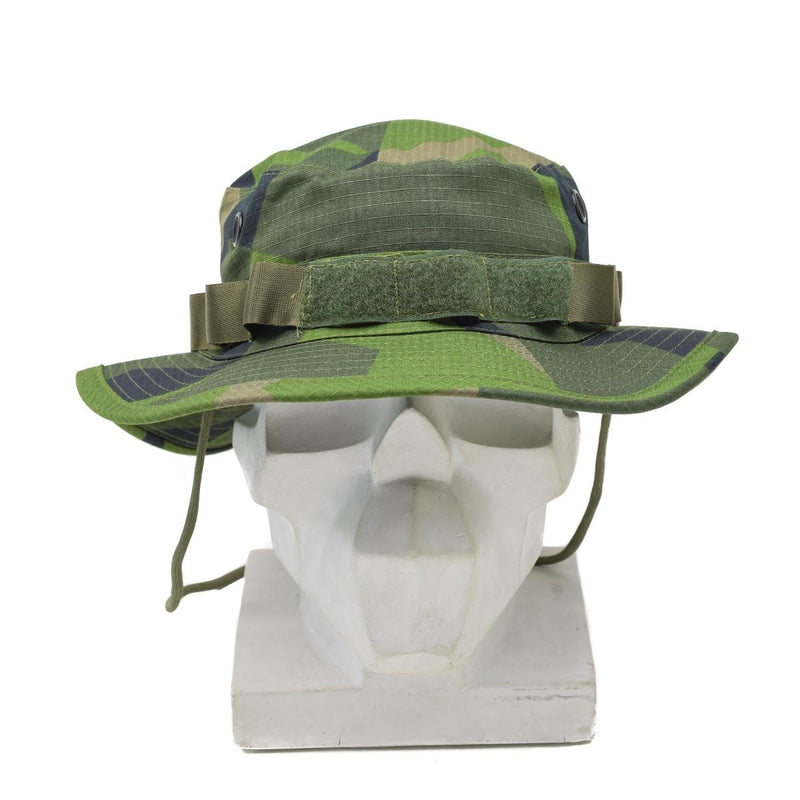 TACGEAR Brand Swedish Military style Boonie hat Splinter camo ripstop wide brim lightweight foldable and easy to carry