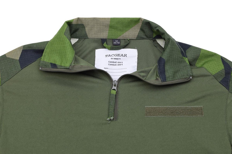 TACGEAR Brand Swedish Military style combat shirts field splinter camo underwear high neck