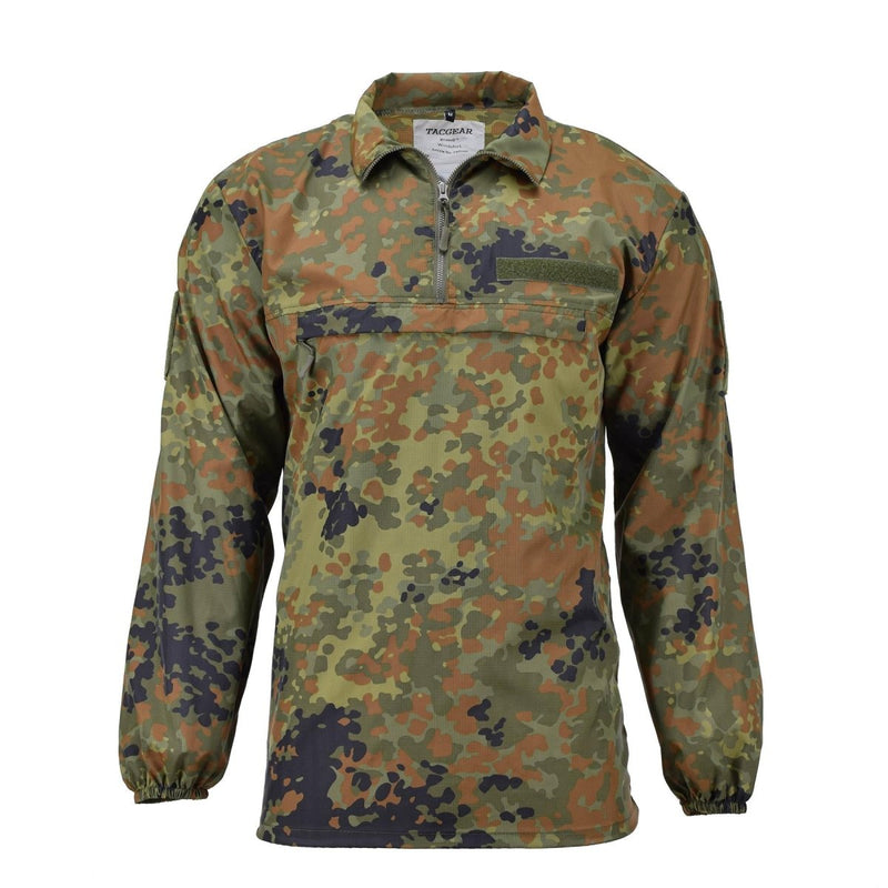 TACGEAR Brand wind shirt lightweight flecktran camo ripstop smock camping hiking adjustable hemline with drawstring