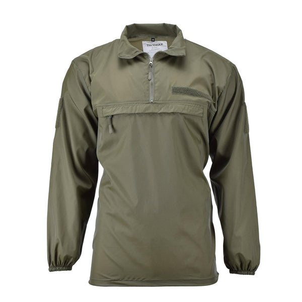 TACGEAR Brand wind shirt lightweight ripstop camping hiking outdoor smock olive teflon cotade 1/4 zip large front pocket