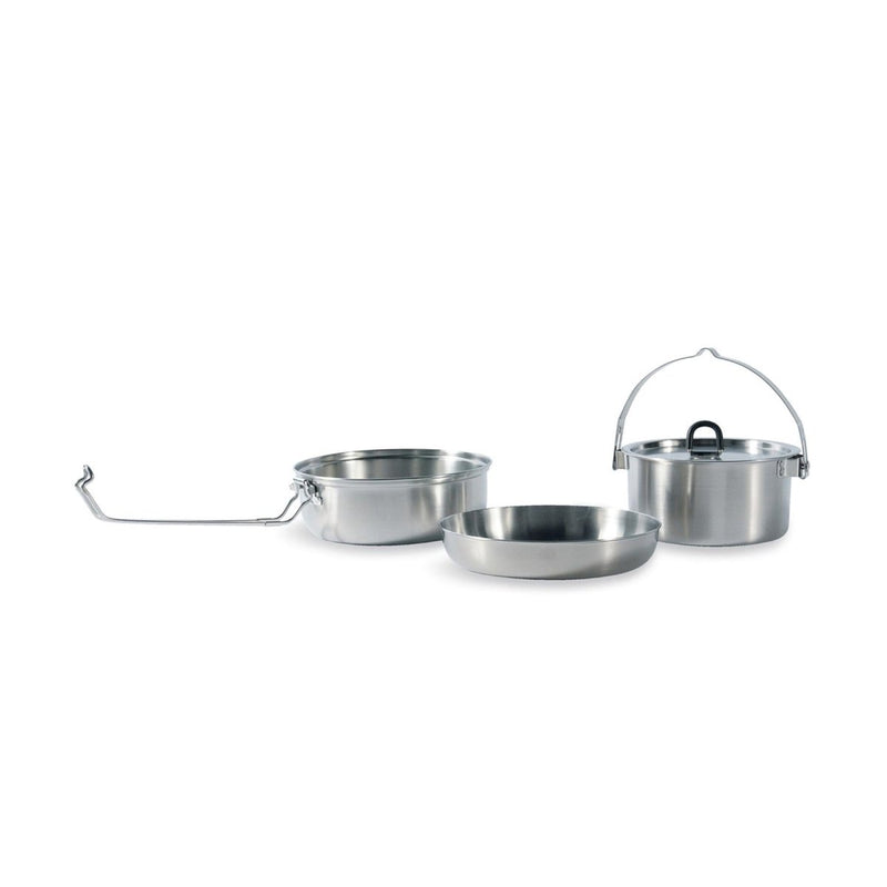 Tatonka Outdoor Cooking stewing set stainless steel camping hiking compact pot measuring scale inside 800ml