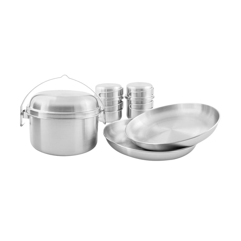 Tatonka Picnic Set II 8pcs compact camping cookware hiking cooking kit pan bowl 1600ml easy to clean measuring scale