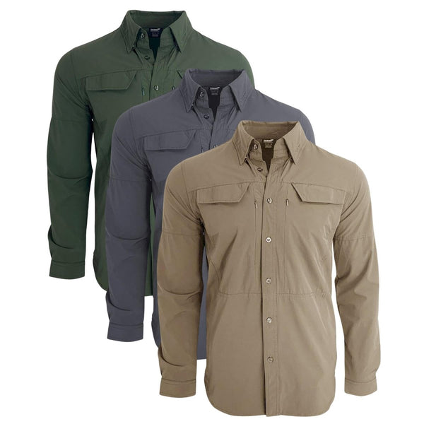 TEXAR long-sleeve military shirt slim fit durable lightweight breathable garment classic army shirts