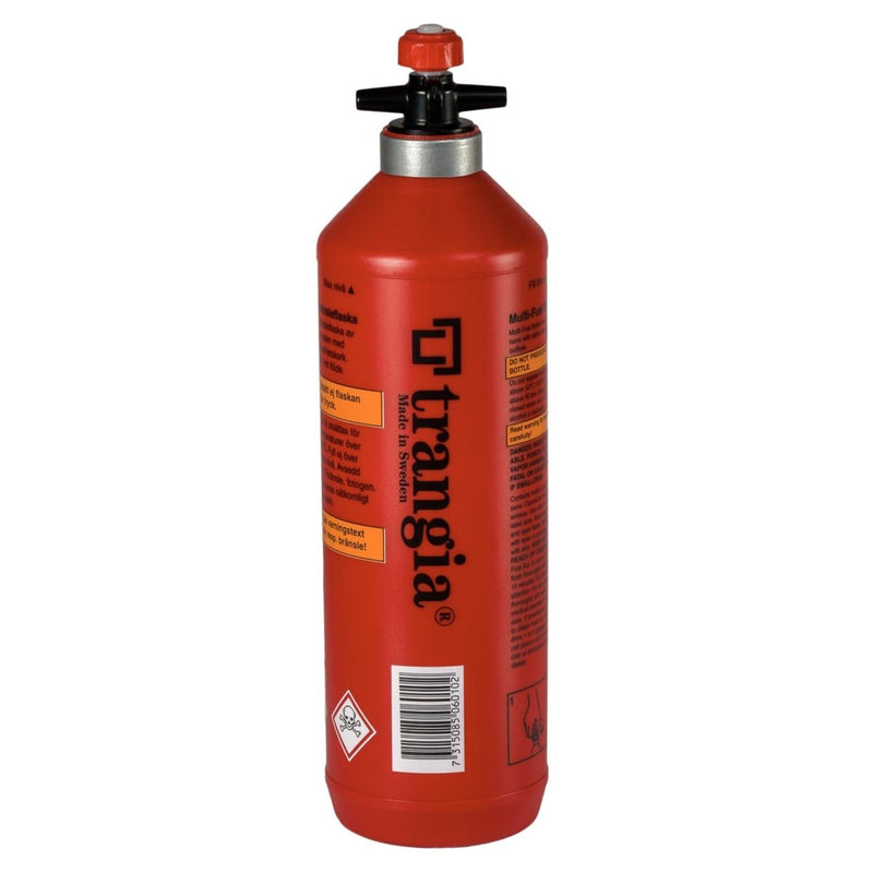 Trangia liquid fuel bottle petrol burner polyethylene flask outdoor camping Red