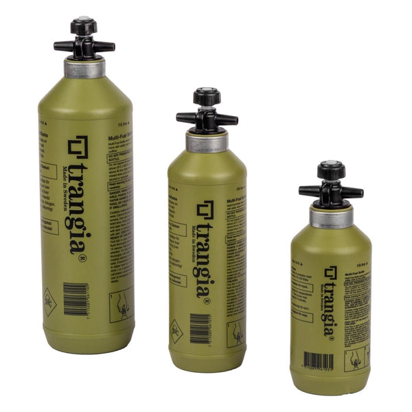 Trangia liquid fuel bottle petrol burner polyethylene flask outdoor hiking Olive bottle 300ml 500ml 1000ml