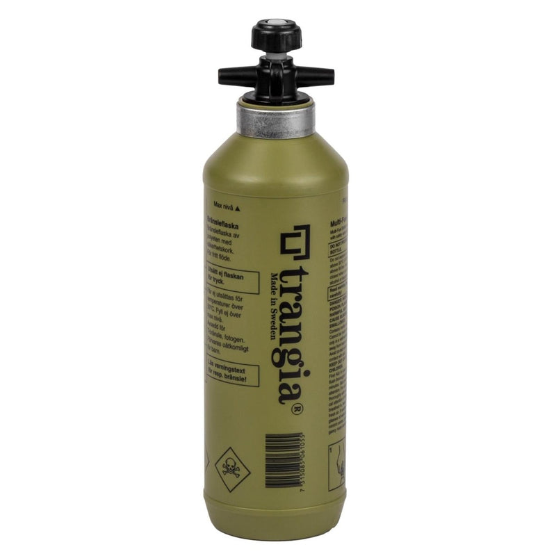 Trangia liquid fuel bottle petrol burner polyethylene flask outdoor hiking Olive polyethylene HDPE
