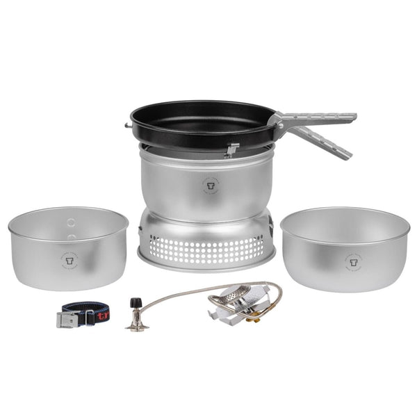 Trangia stove set 1.75L pot pan aluminum ultralight outdoor hiking cooking kit two sauce pans, frying pan windshield handle