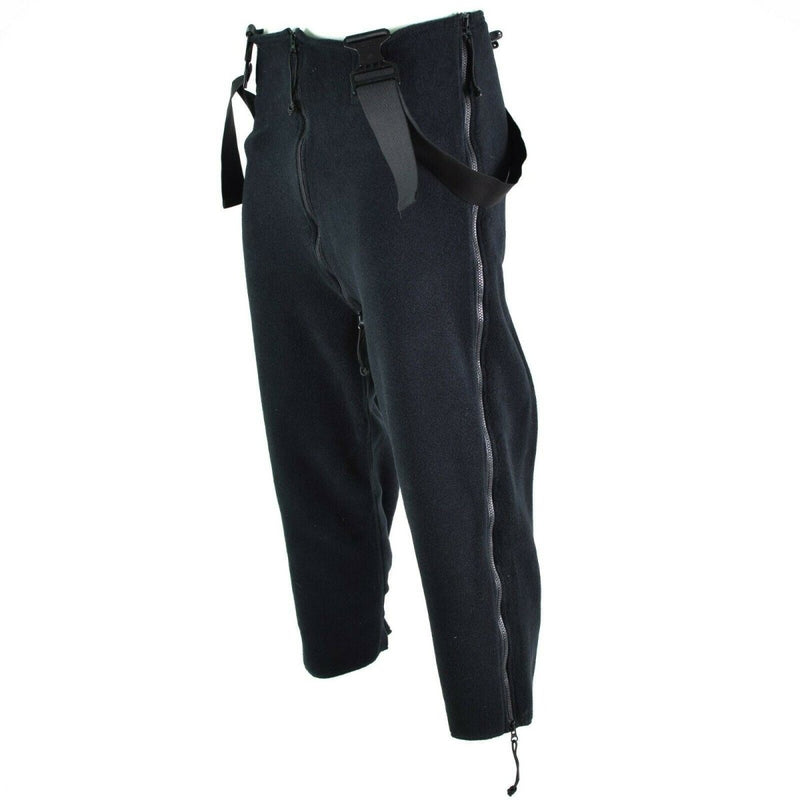 US army pants thermal black Extreme cold weather trousers Polartec overall full-lenght side zippers