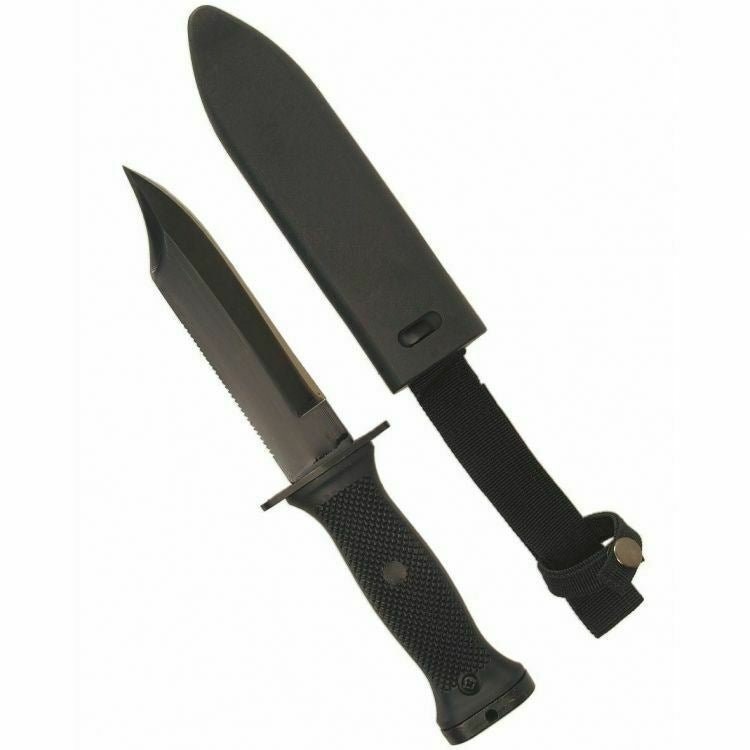 U.S navy combat tactical fixed plain edge blade knife MK3 sheath USA military