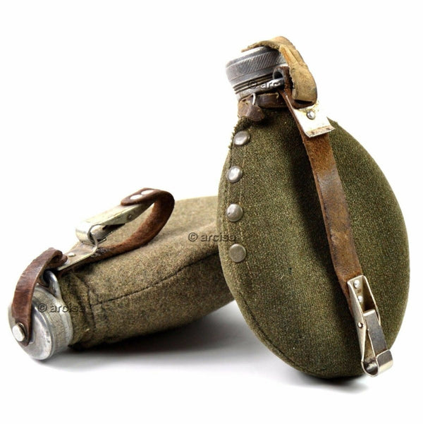 Original vintage military metal flask